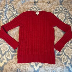 St. John's Bay Vibrant Red Knit Sweater